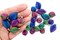 Colorful Miniature Christmas Ornaments, 8 pc, Jewel-Tone Baubles, Adorabilities
